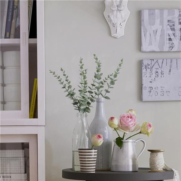 18pcs Eucalyptus Stems Artificial Eucalyptus Leaves Stems Artificial Fake Flower - Picture 6 of 7